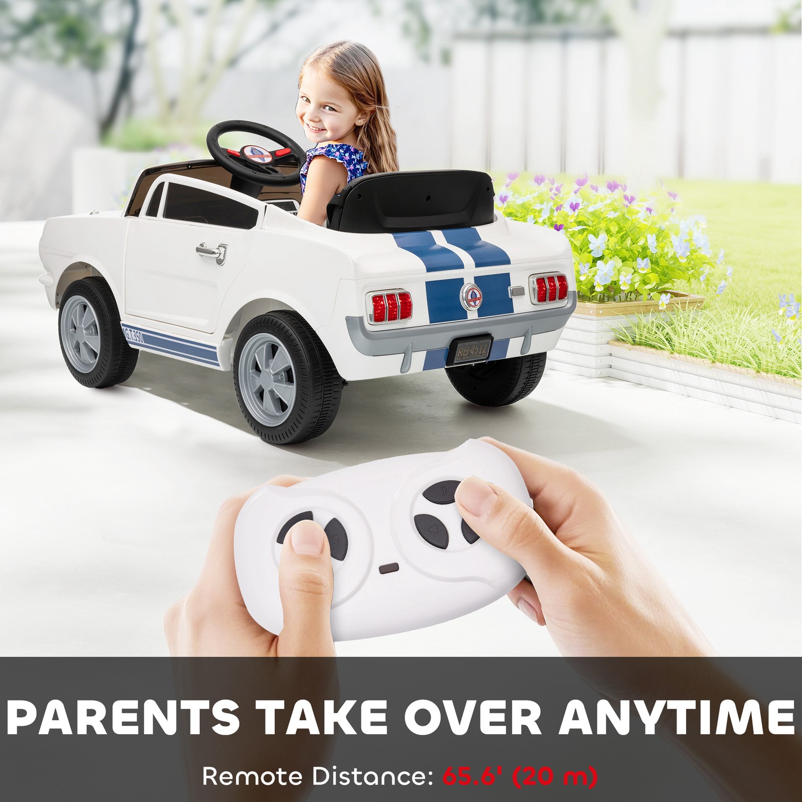 Ride On Car With Remote Control, Adjustable Speed, MP3, Smooth Start
