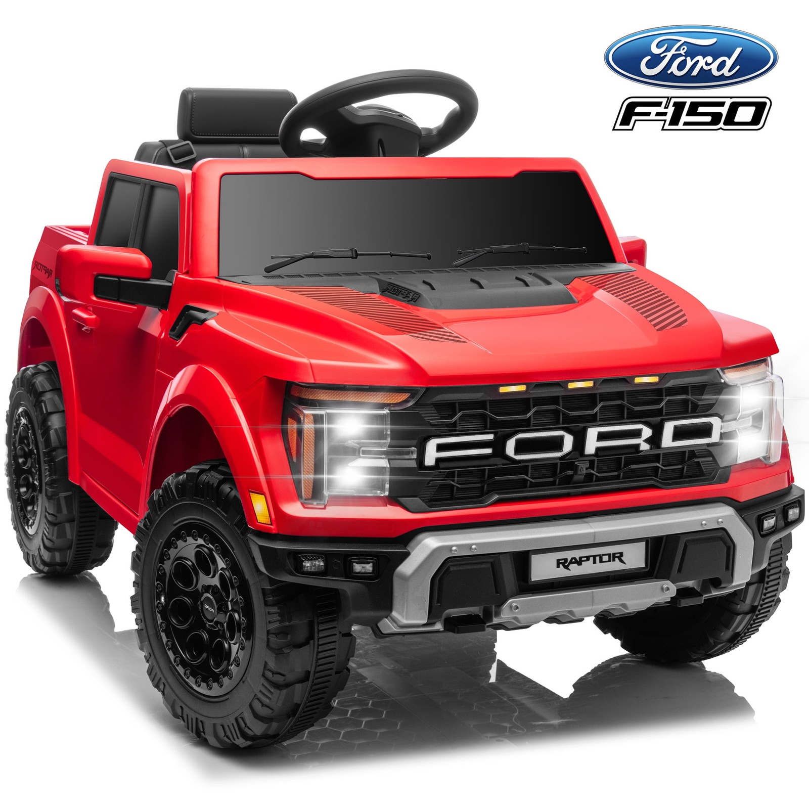 Ford F150 12V Ride On Toy Car Raptor Electric Powered Truck Remote Control
