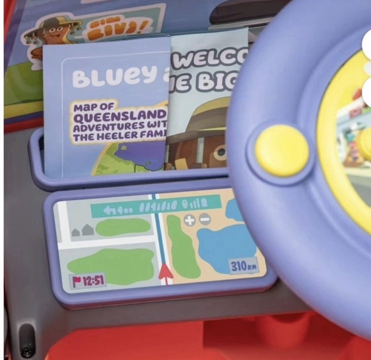 Bluey Heeler Family 12-Volt Battery Powered Ride-On Car Truck Ages 3+