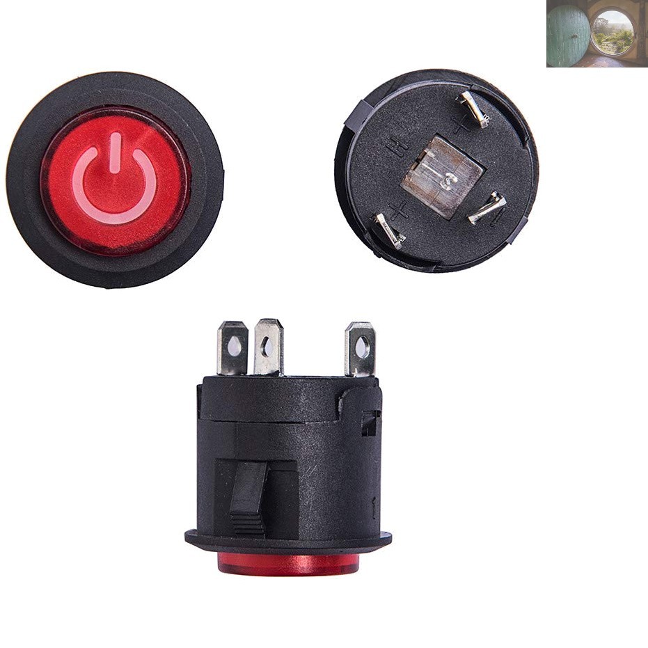2PCS LED Push Button Power Switch for Kids Ride-On Cars – Reliable Replacement