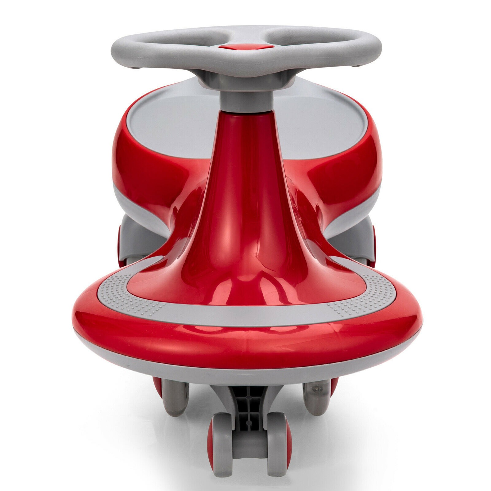 Wiggle Car Ride-on Toy w/ Flashing Wheels for Toddlers & Kids Red