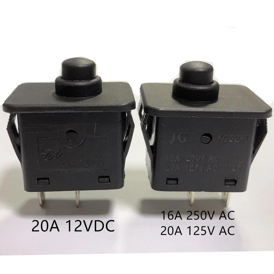 2 Pcs 6volt 12volt 2Pin Plunger Type Power Wheel Foot Pedal Switch Accelerato…