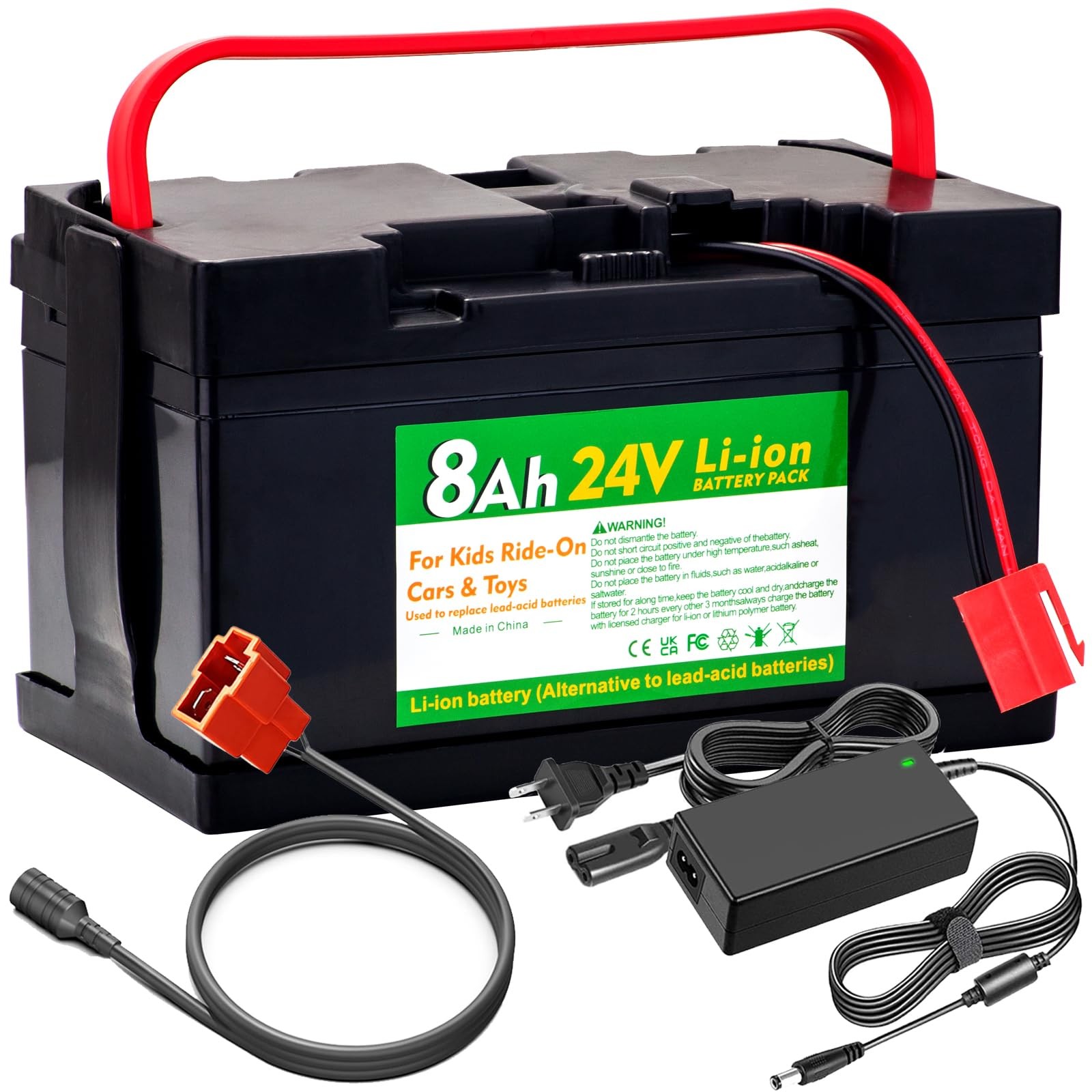 24V 8Ah Lithium Battery for huffy torex 24V UTVs Ride- On Cars & Toys, Upgrad…