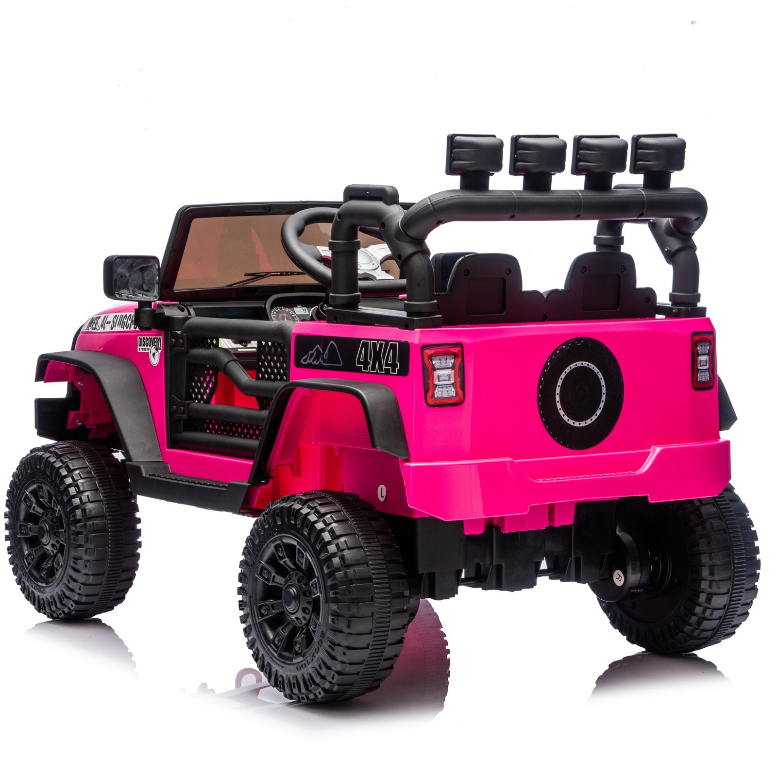 24V 400W Kids Ride on Car Electric Jeep Truck Toy Power Wheels with Remote, Rose