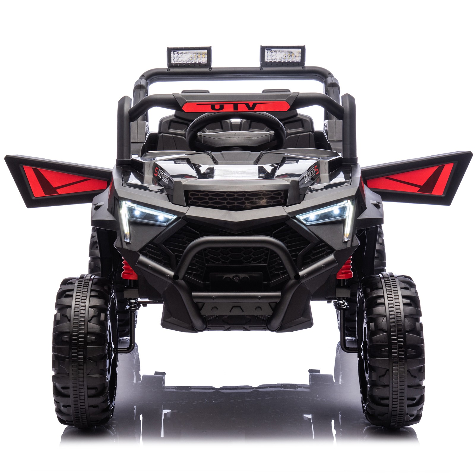 24V 400W Kids Ride On UTV Electric Car with Remote LED Lights for Kids Aged 3-6
