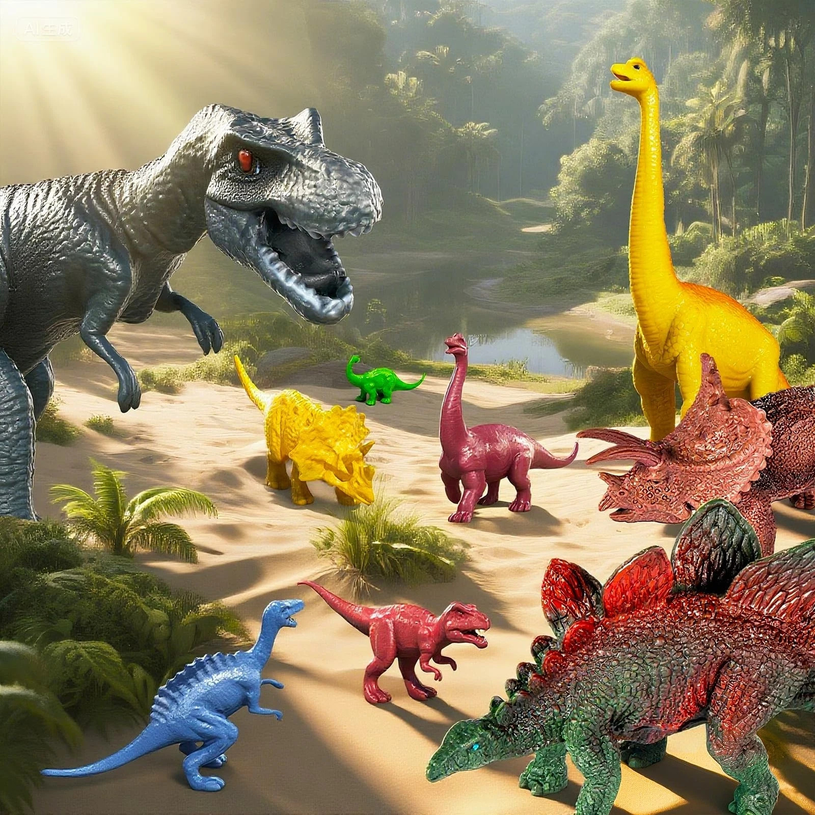 22 in 1 Toddler T-rex Dinosaur Truck Toy Set for Kids Boys 3-5 5-7,…