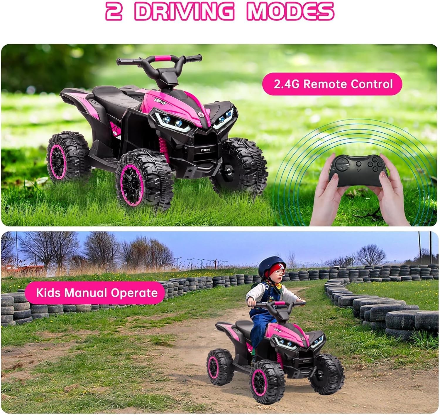 12V Kids Electric ATV Quad Bike Ride-On Car – Battery Powered, Remote Control