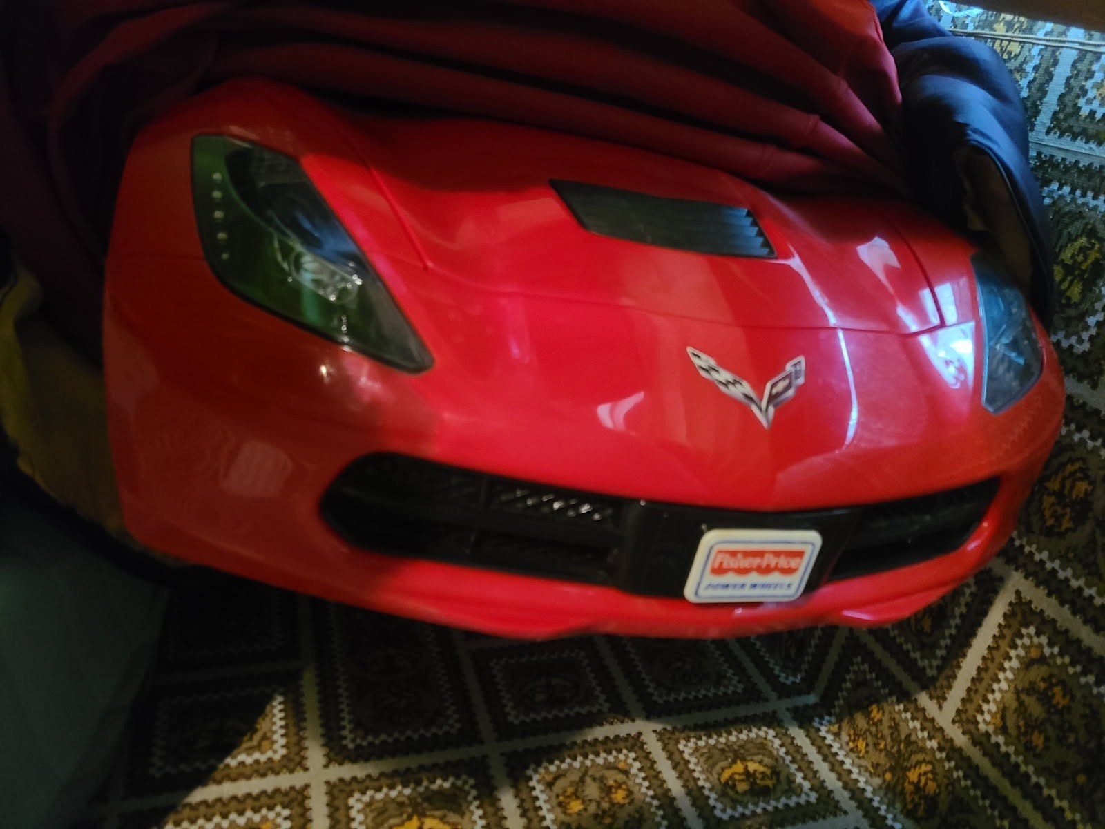 Fisher-Price Corvette Battery Operated Ride-On Toy Car for Ages 3+