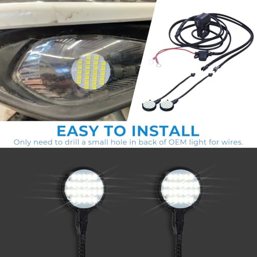 Left & Right Headlight Kit for 2016-2024 Yamaha Raptor 90 Raptor 110