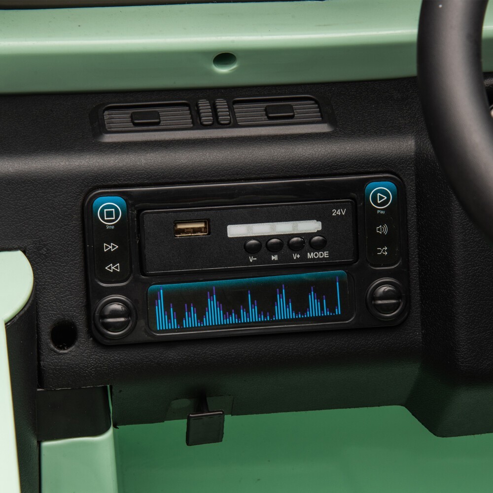 Licensed Land Rover Defender 24V Ride on Car for Kids Electric Truck with Remote