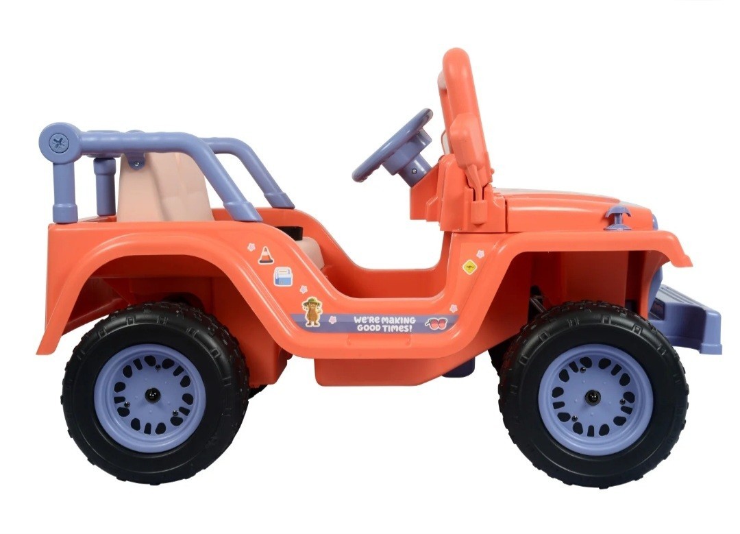 Bluey 4-Wheeler Battery-Powered 12V Ride-On Car w/ Songs from the Show, Ages 3+