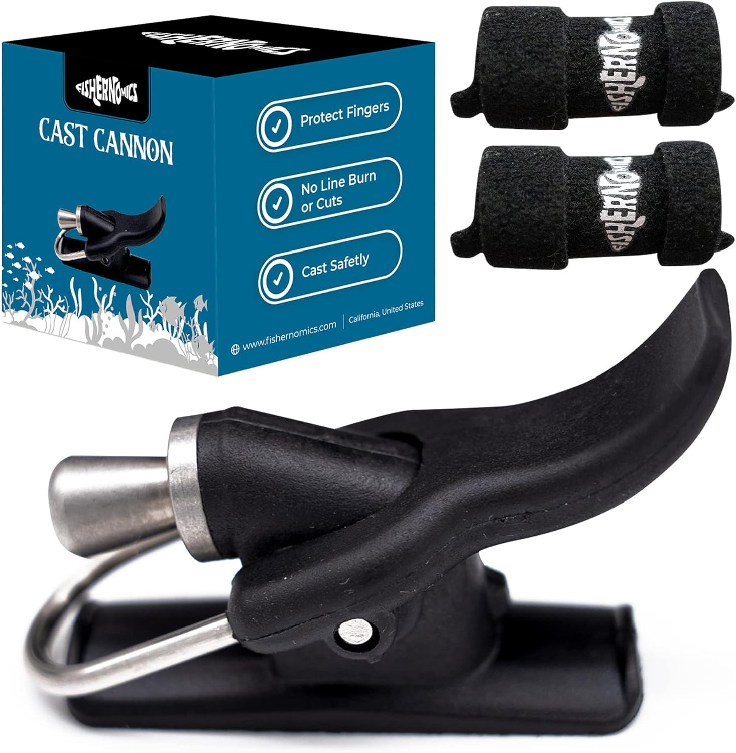 Cast Cannon Surf Fishing Trigger Aid – Bait Cannon Launcher, Protect Fingers & H