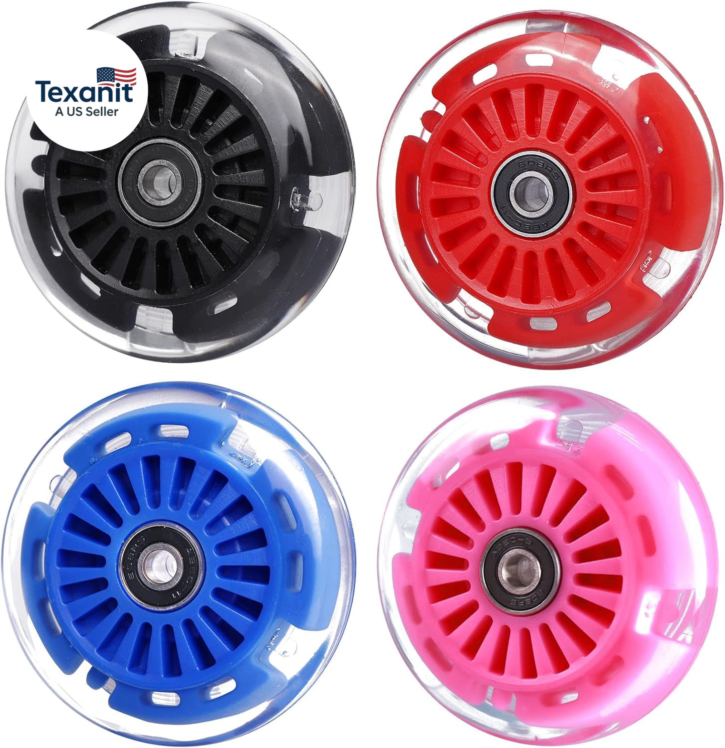 90Mm Wiggle Car Polyurethane Replacement Wheels Set Upgrades for Plasmacar Ride-