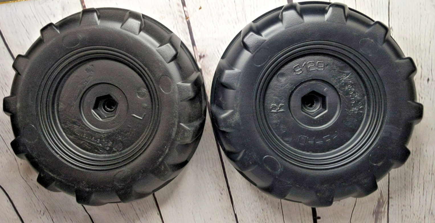 Genuine Peg Perego JD Dual Force Tractor/ JD Ground Force Front Wheels Set of 2