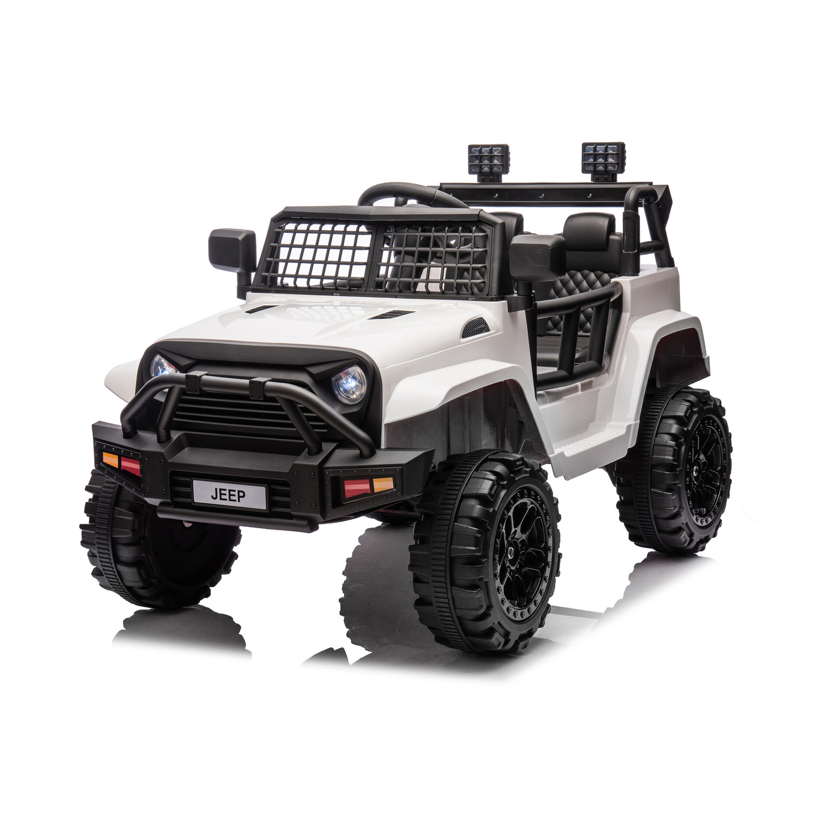 12V Freddo Ranger 4×4 Kids Ride On Truck Electric Toy Car RC Rem Control White