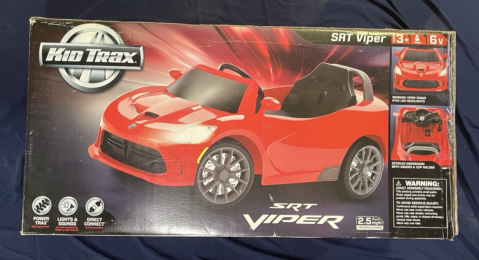 KidTrax 2013 SRT Viper 6 Volt Ride-On Car – Target Exclusive RED Pacific Cycle