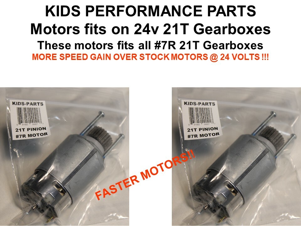 21T 24V FASTER DYNATRAX ALSO FITS POWER WHEELS #7R MOTORS JEEP ARCTIC Mustangs