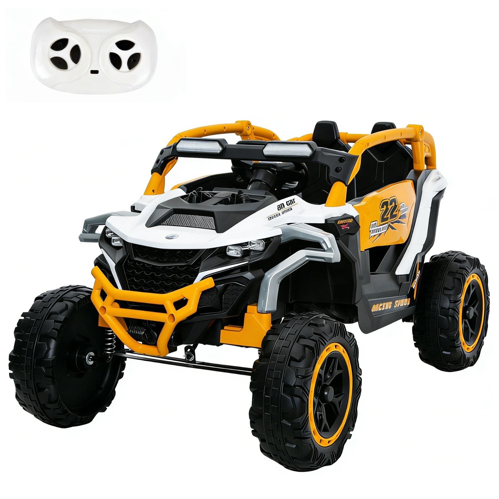12V Kids Ride On Car UTV Truck 2-Seater Battery Power Wheels with Remote Control
