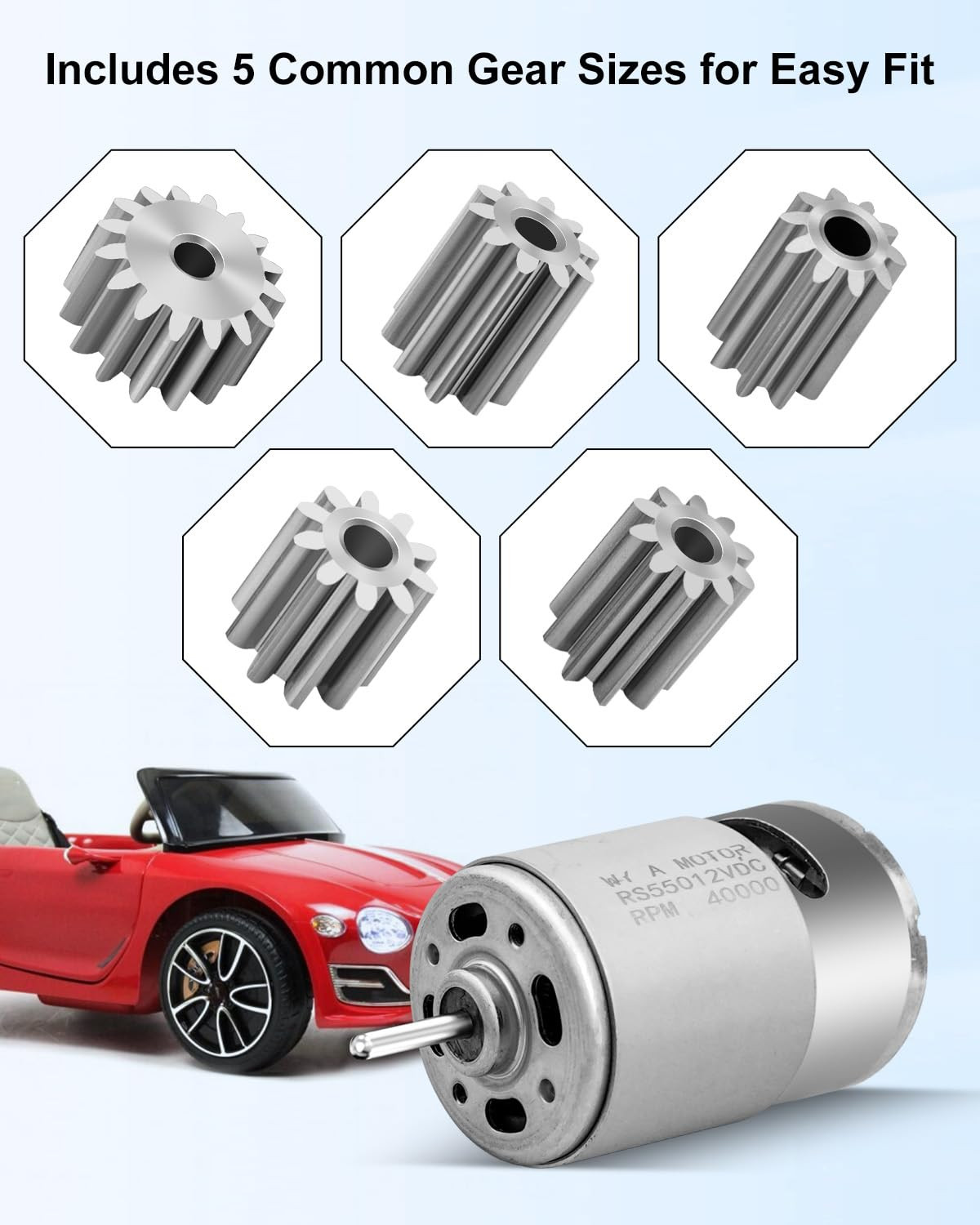 2 Pcs 12V RS550 40000RPM Electric Motor Drive Engine For Power Wheel High-Speed