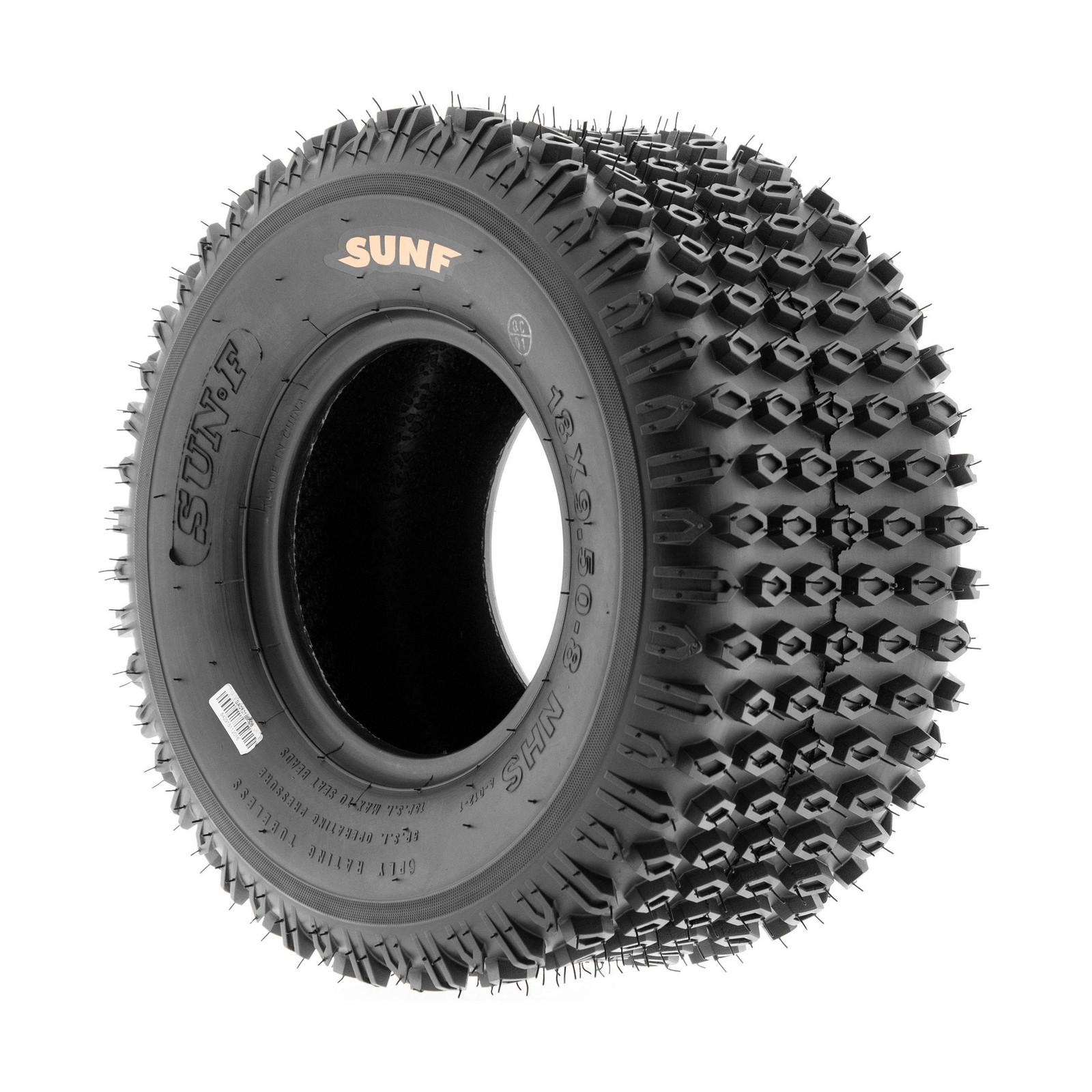 Set of 2 SunF A012 XC Sport-Racing ATV/UTV Off-Road Tires 18×9.5-8, 6PR, Knob…