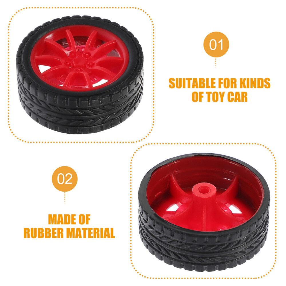 25pcs Car Toys Wheels DIY Kids Car Assemble Wheels Small Toy Truck Car Wheels