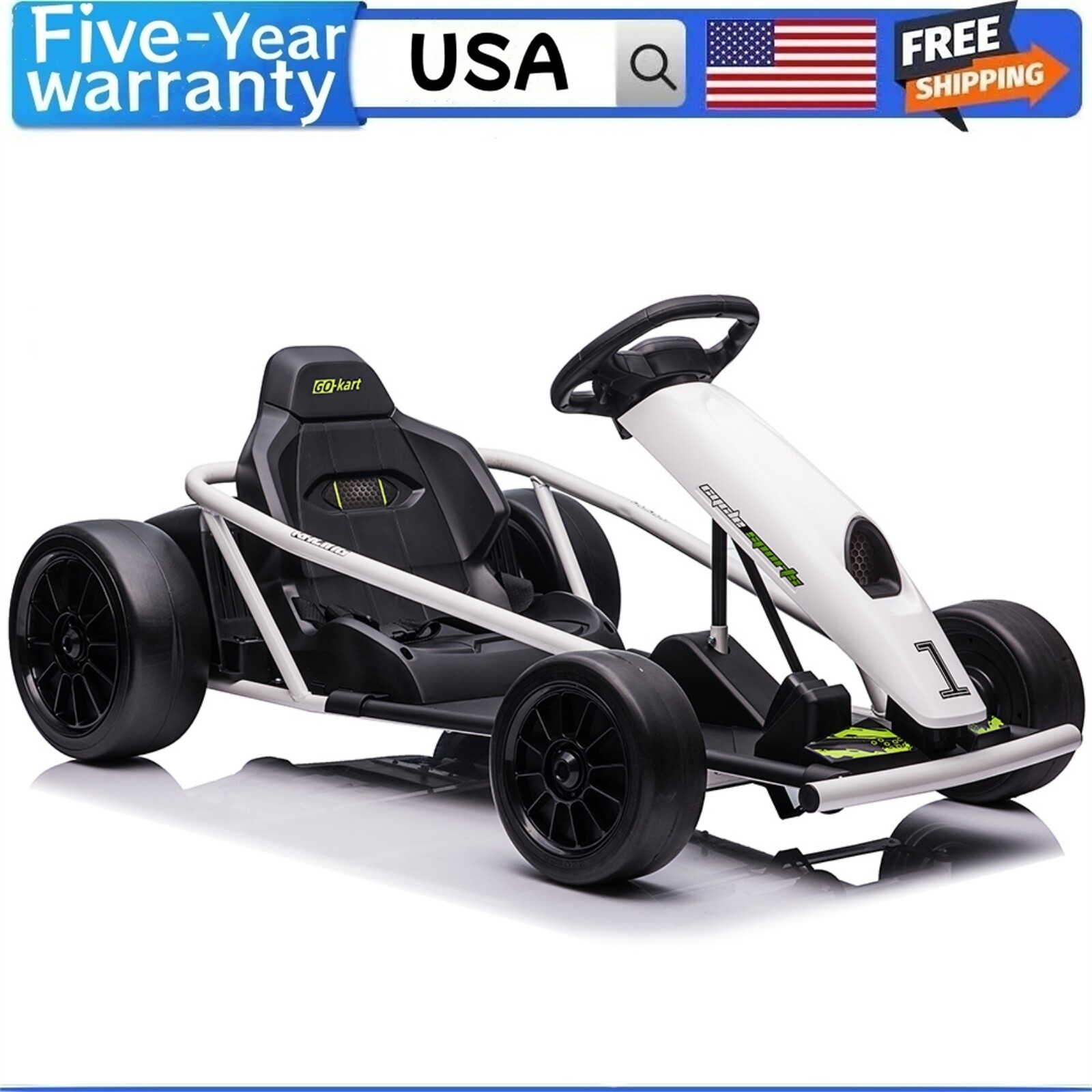 🔥Ride On Toy for Teens 24V Go Kart 9Ah Large Battery 8MPH High Speed Drifting T