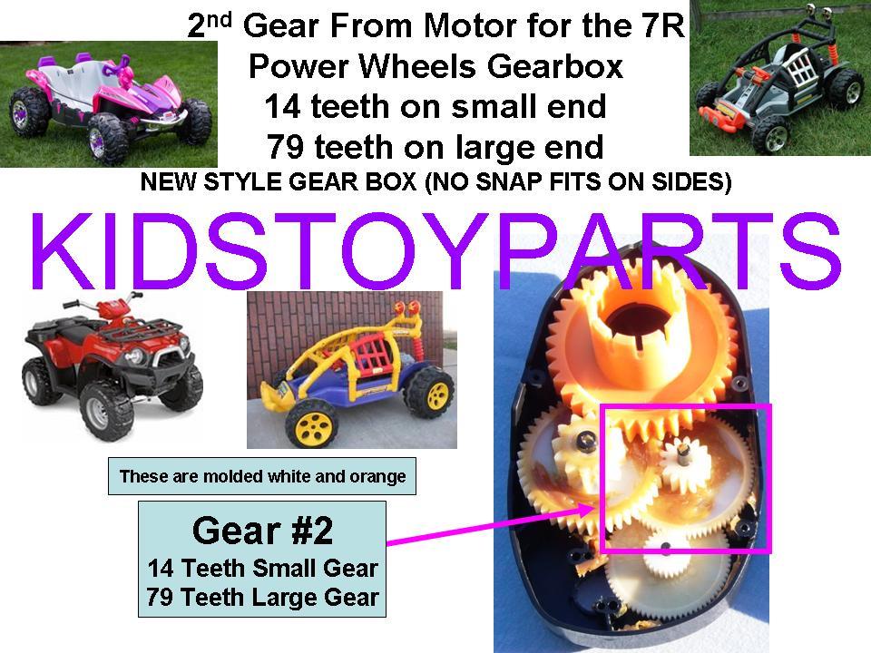 DYNATRAX ALSO FIT Power Wheels Gear #2 7R 14/79 Gearbox Mustange Corvette JEEP