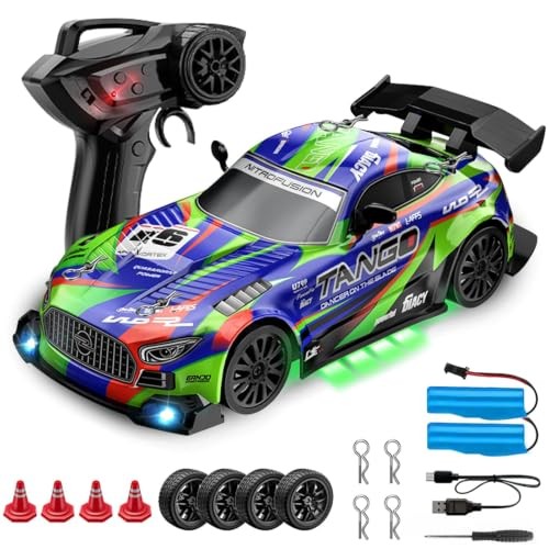 Drift RC Car for Electric Toy Car Hobby Racing Car Toys with 1-green