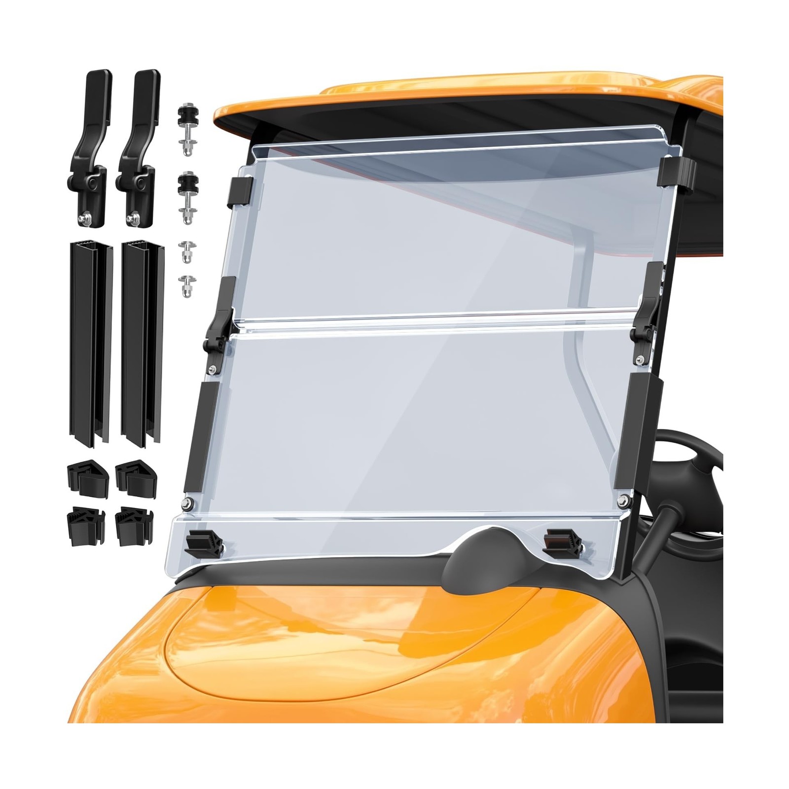 Upgrade Golf Cart Windshield for EZGO RXV 2008-UP Gas/Electric Models, Foldab…