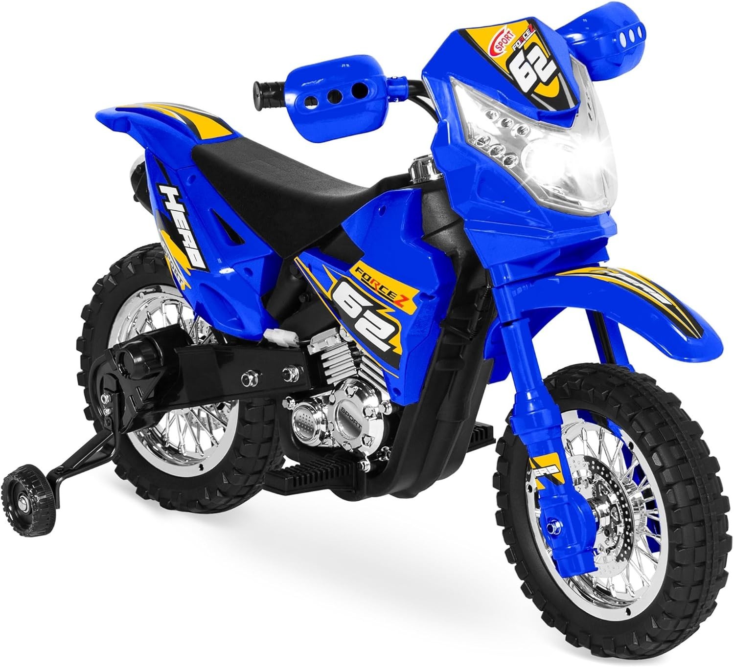 Best Choice Products Kids 6V Ride-On Motorcycle w/ Lights, Sounds,Training Wheel