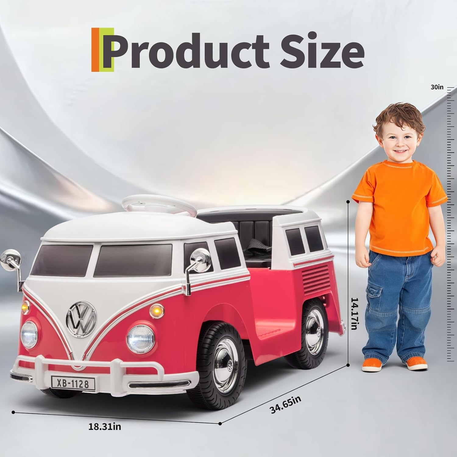 6V Ride on Toys for Kids Licensed Volkswagen Electric Car