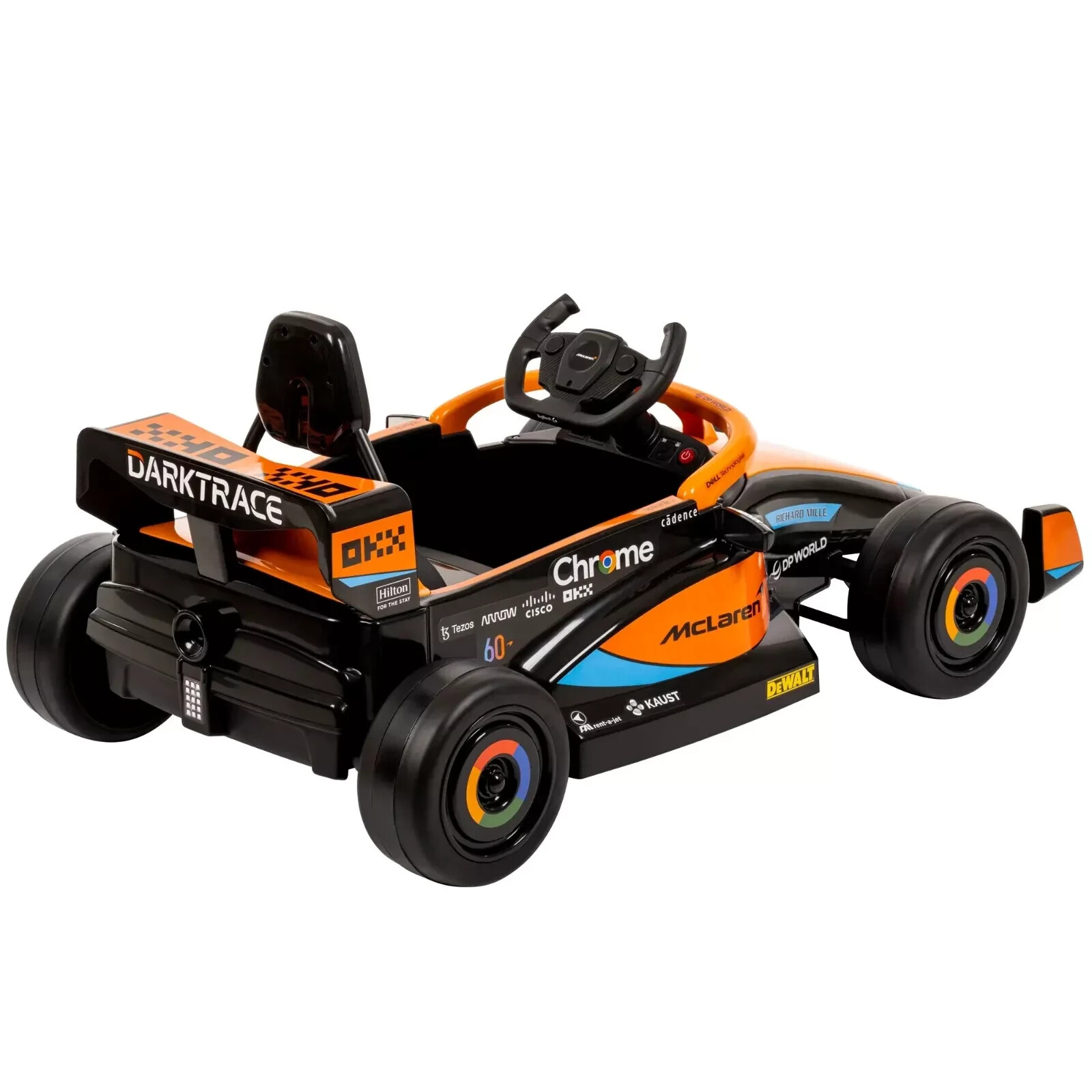 McLaren F1 Race Car 12V Battery-Powered Vehicle w/ Remote, Ages 3+