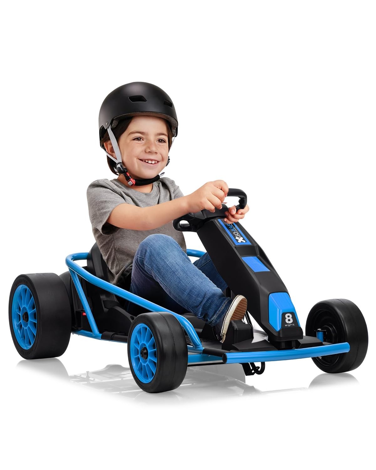 24V Go Kart for Kids High Speed Drifting Outdoor Ride On Toy for Teens W/ Music