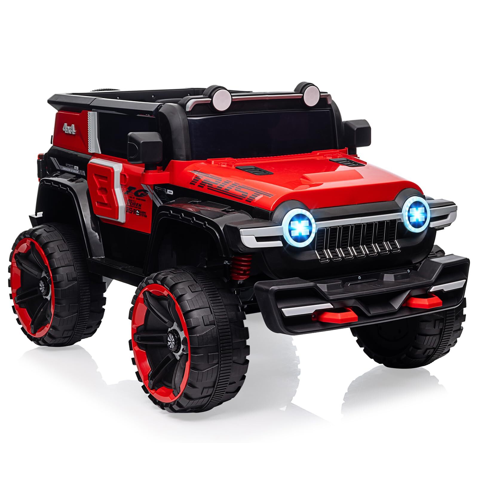 2 Seater Kids Ride On Truck with Remote Control 25W Dual Motor Metal Suspension
