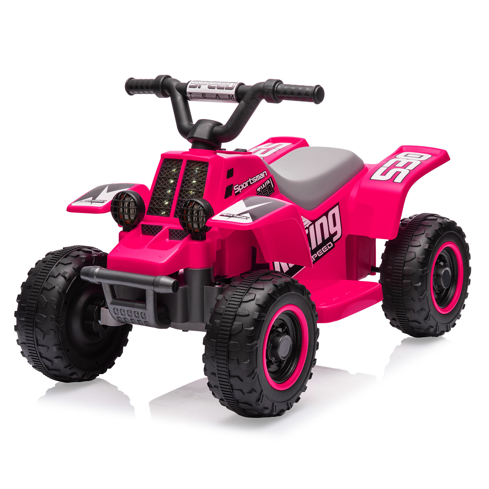Electric Ride On 6V Kids ATV 4 Wheeler W/Led Lights for Toddlers Aged 1-3 Years