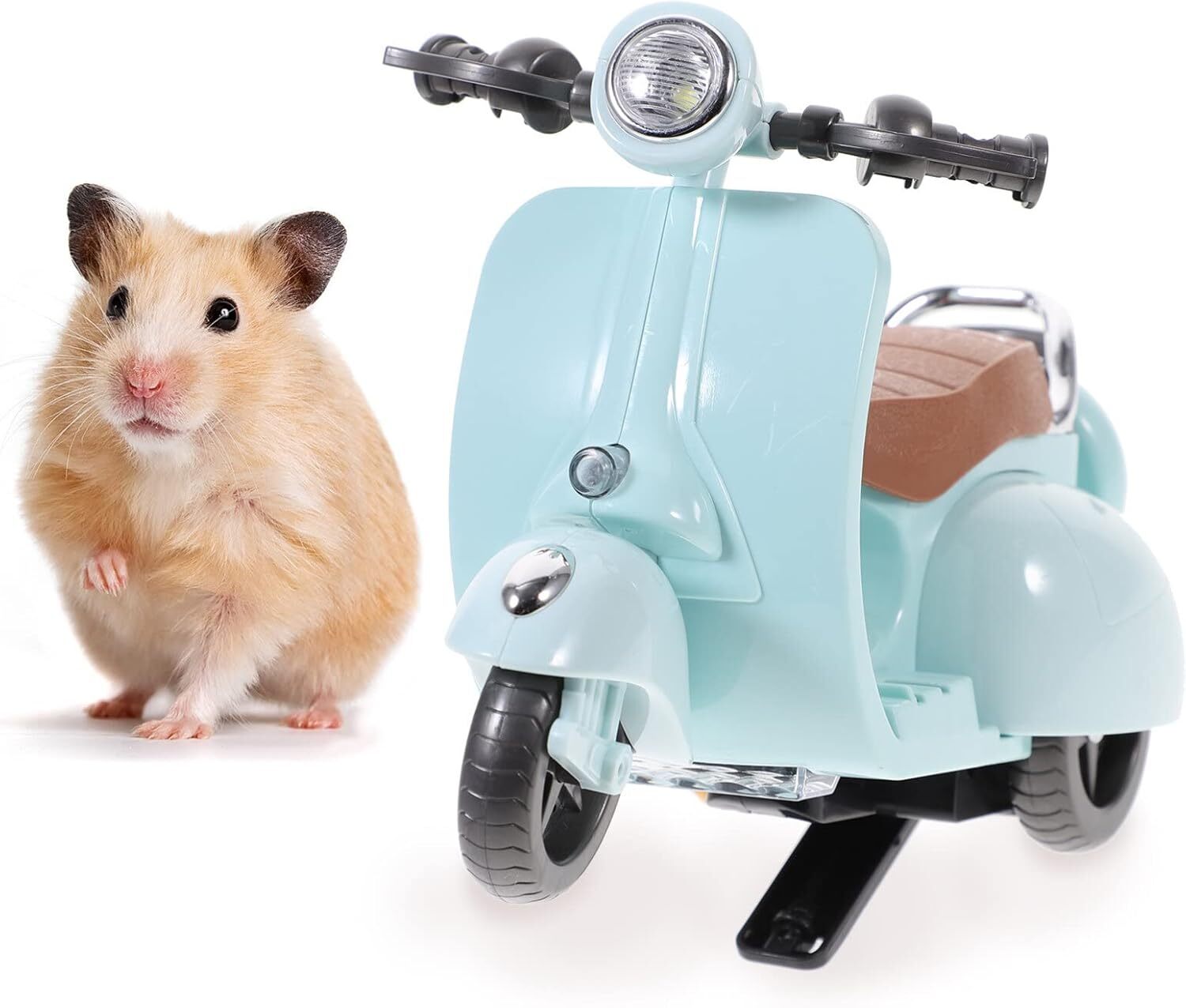 Hamster Motorcycle Cage Accessories Rotating Motorbike Pig Hideout Bike Guinea