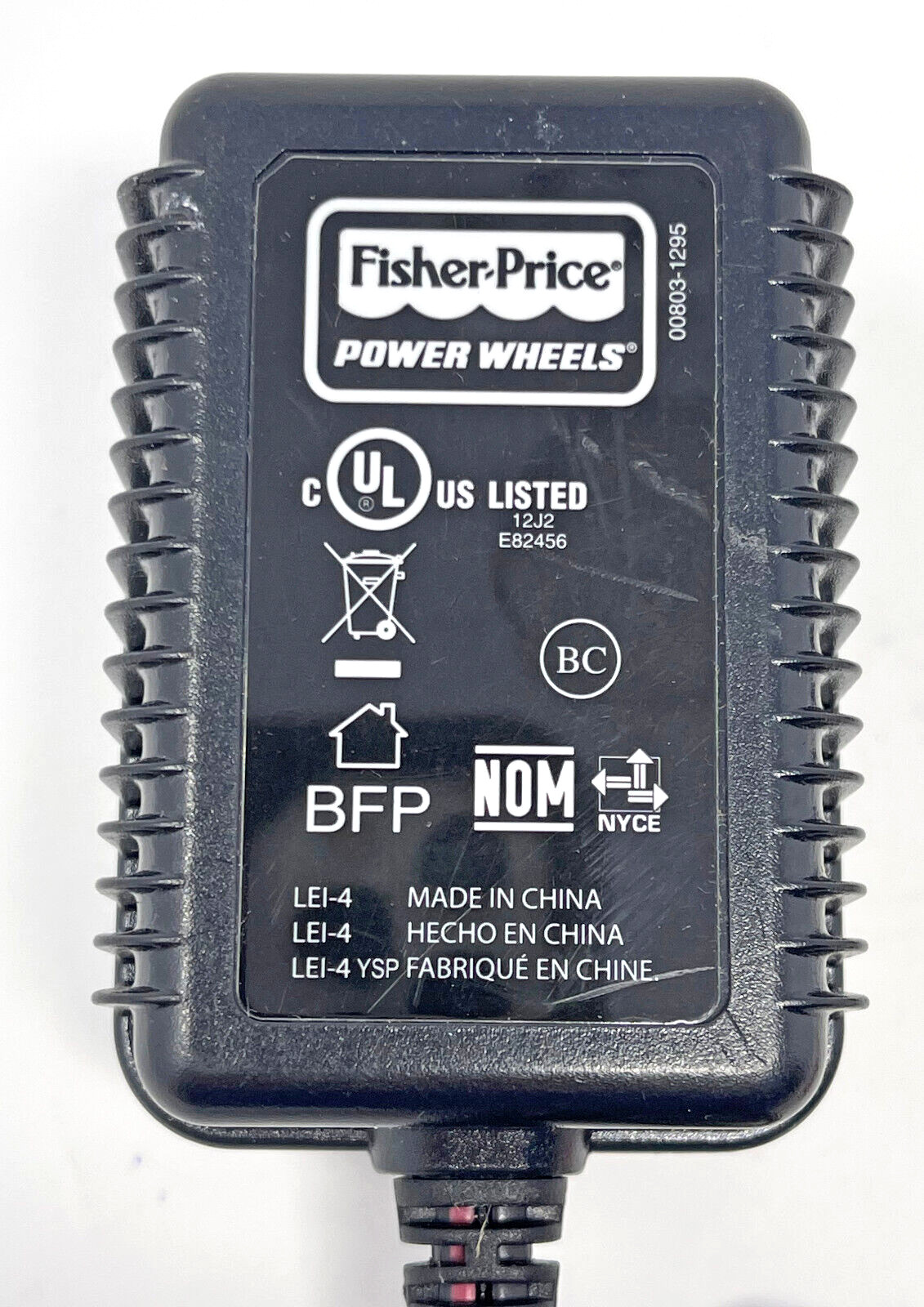 FISHER PRICE OEM POWER WHEELS 6 Volt 6V Class 2 Battery Charger 00801-1781 Used