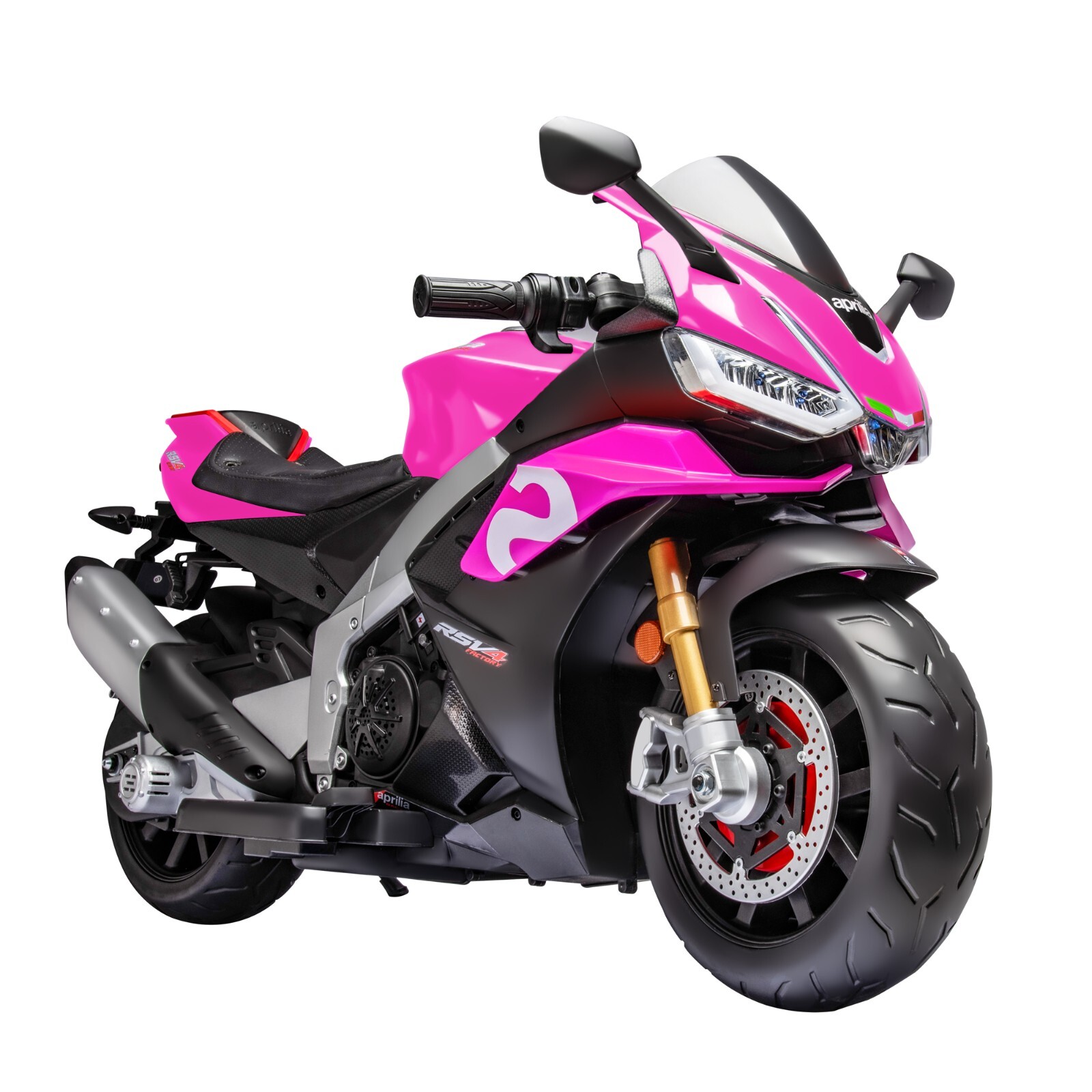 24V Kids Electric Motorcycle 12mph Dirt Bike 250W Waterproof Motor Bluetooth LED