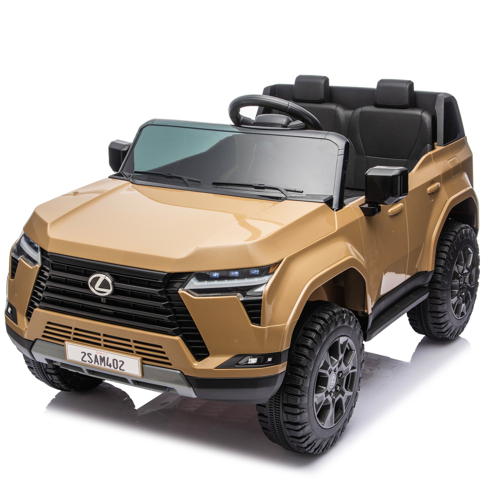 24V Lexus GX550 2-Seater Car, 2.4G Remote, Suspension, LED, Bluetooth, Ages 3-6
