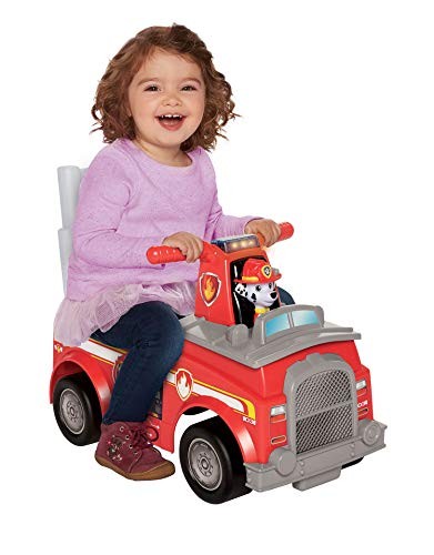 PAW PATROL RIDE ON MARSHALL FIRE TRUCK RIDE-ON LIGHTS/SOUNDS 95381-RED – RED