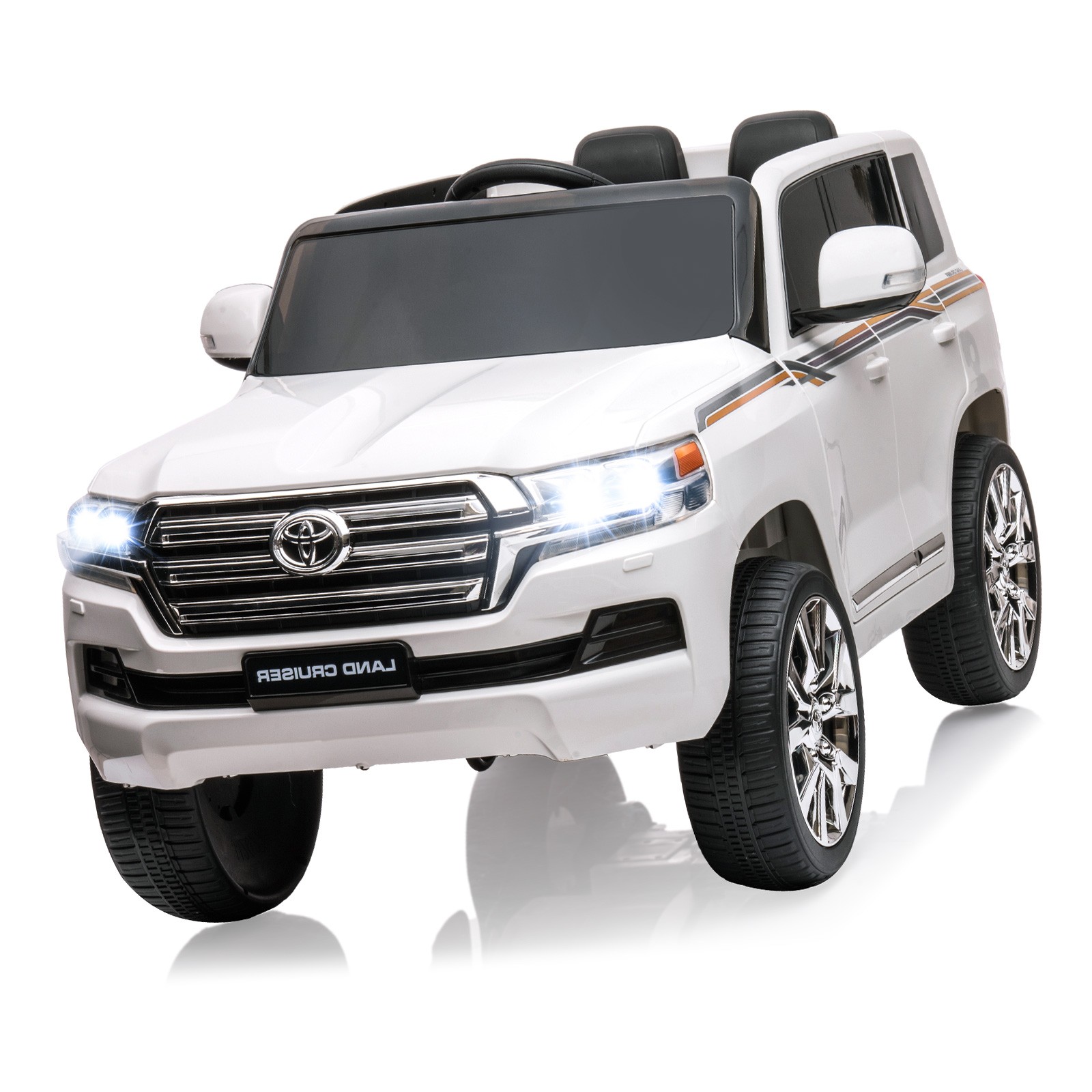 12V 7AH Two Seater Toyota Ride On Car Remote Control LED Music Suspension Toy