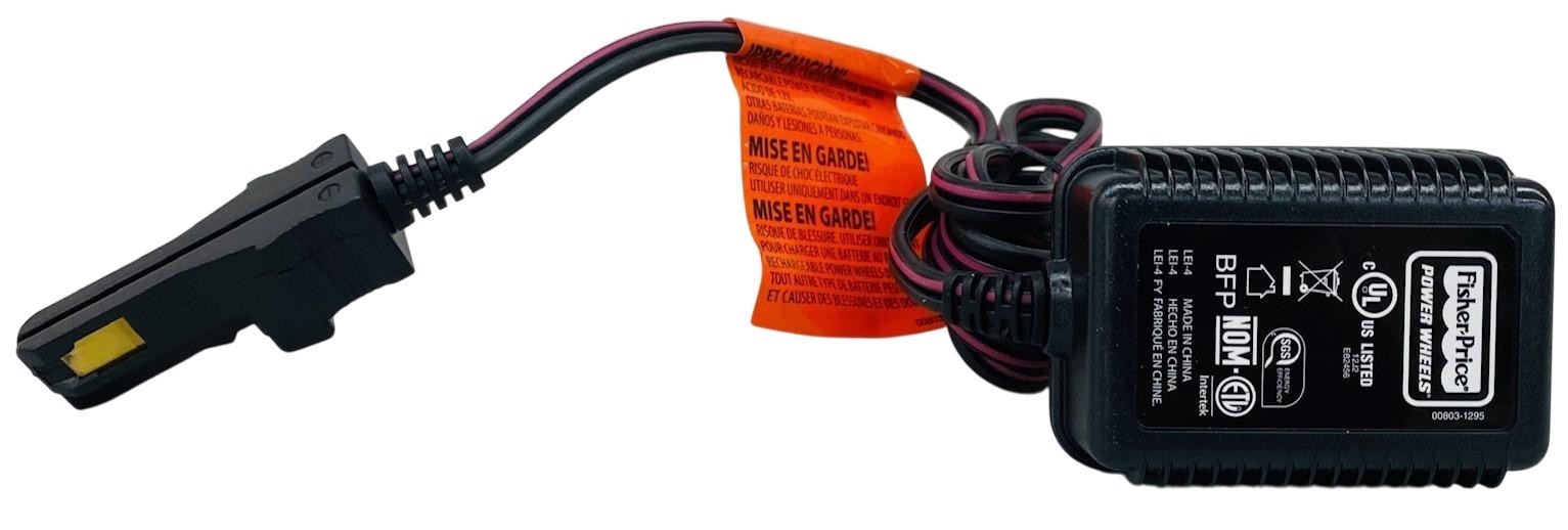 Power Wheels 12V Gray Battery Charger | OEM #00801-1480 / 1778 / 2101