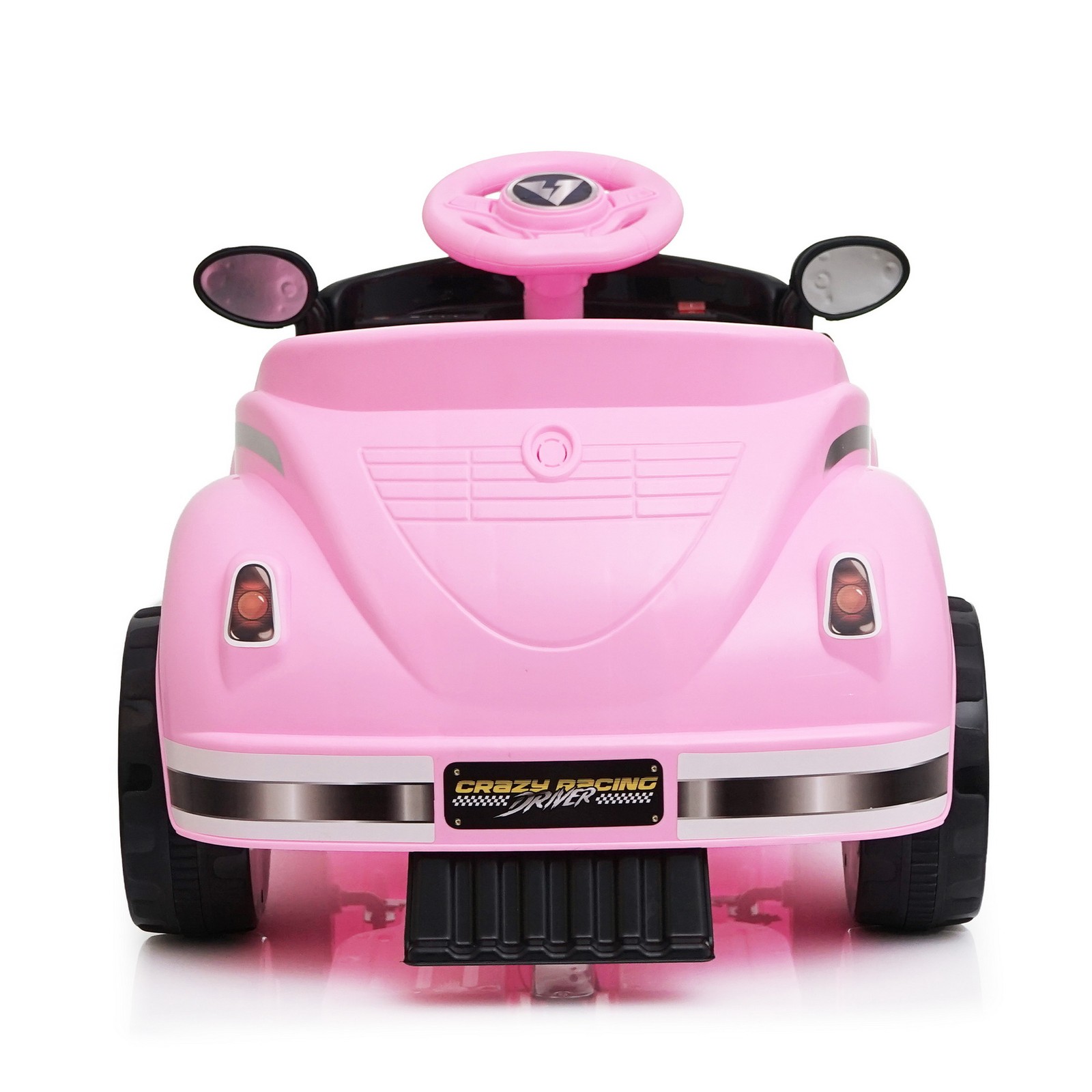 Cuteness Vintage Style 12V Kids Ride On Car RC Parent Control LED Light Music