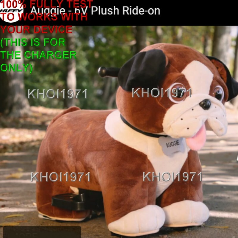 WALL charger AC adapter for HUFFY Auggie Plush 6V-BATTERY ride-on Toy Dog 19109