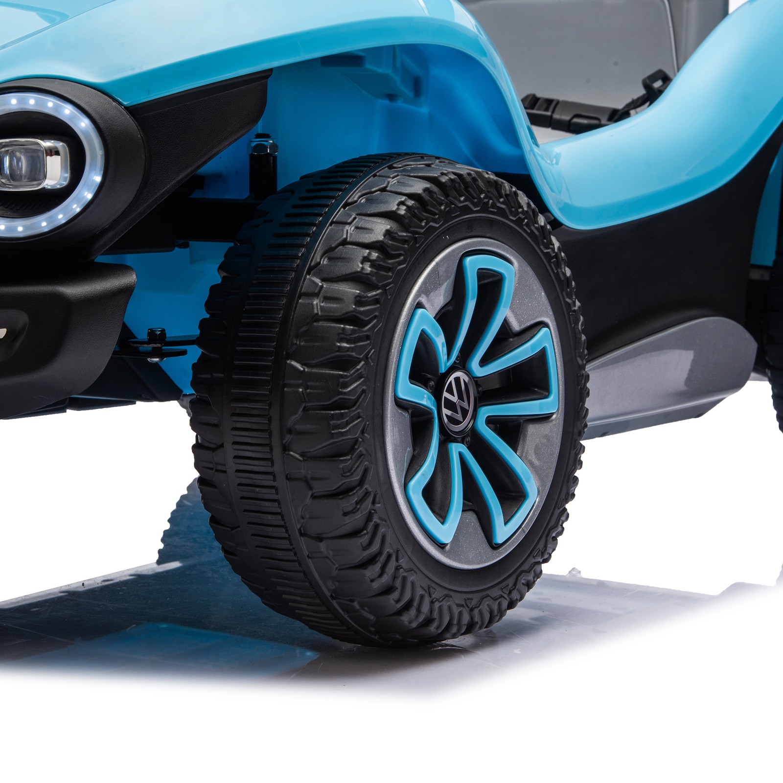 12V Licensed VW Beetle, 2.4G Remote, 2WD, Suspension, Bluetooth & USB, 3-5Y