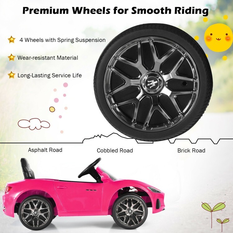 12V Kids Ride On Car Toddler Toy Girls Gift Remote Control w/ Lights Music Pink