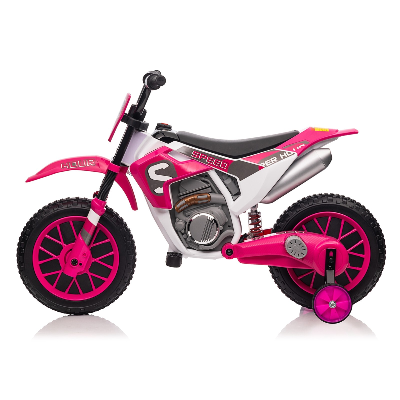 12V TOBBI Electric Motorcycle for Kids Battery Powered Ride On Toys with 2 Speed