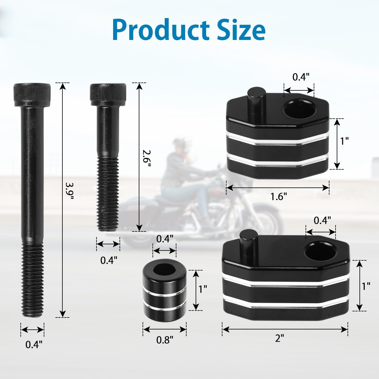 Driver Floorboard Outward Extension 1″ Spacer Extenders Kit Compatible With F…