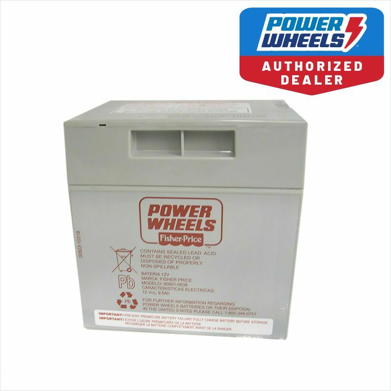 Power Wheels Harley Battery 12 volt Grey 12V Gray Genuine Fisher Price