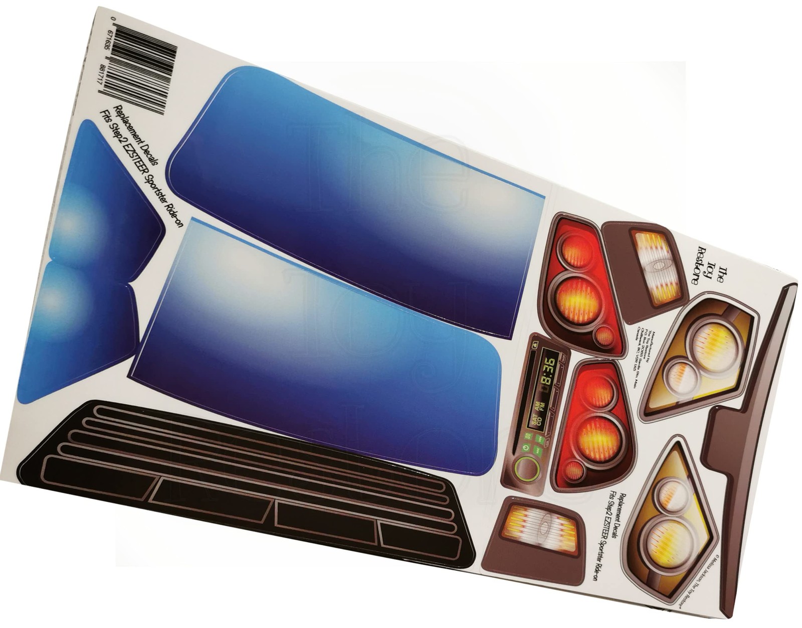 Toy Restore Stickers Fits Step2 EZSTEER Sportster Car Push Around Ride-on